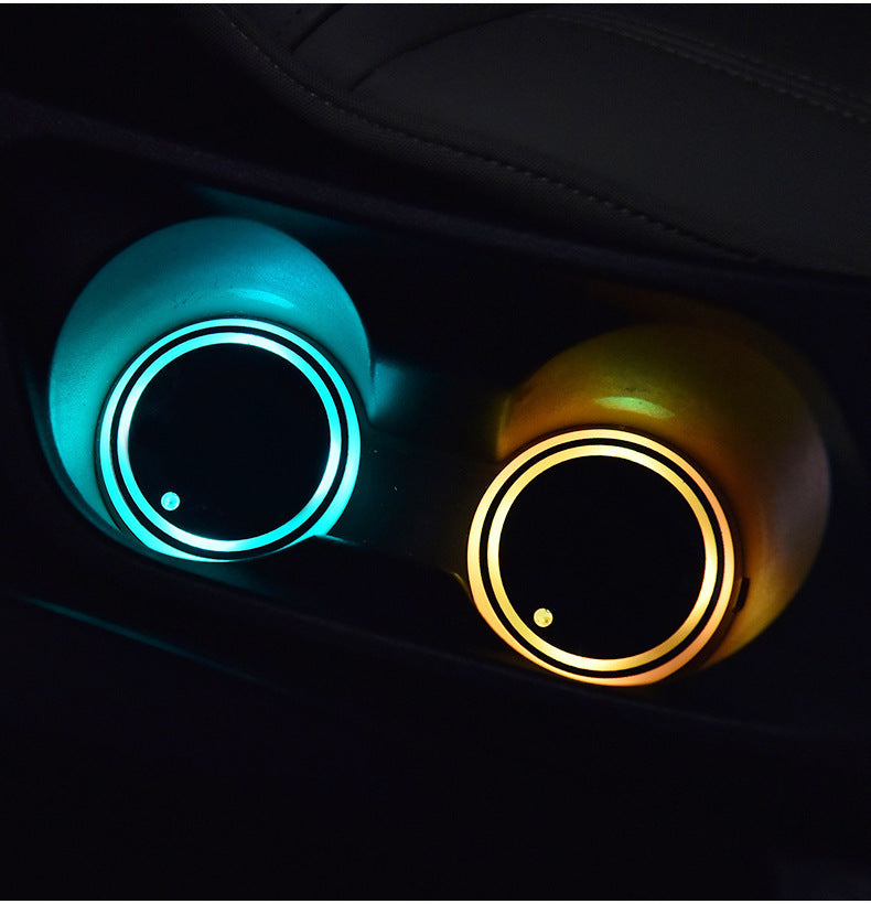 Amazing Colorful LED light Non-slip car coasters - My Store