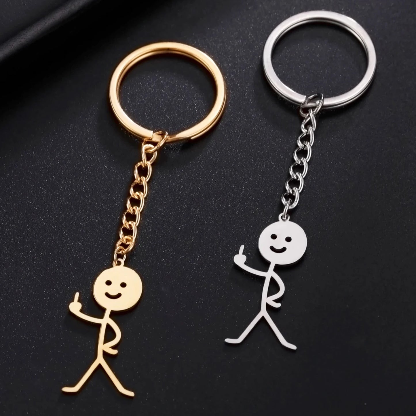 Funny Stick Man Keychains - My Store