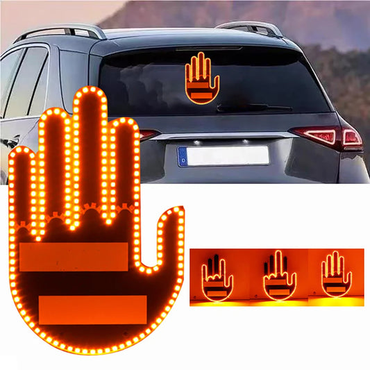 Funny Road Rage LED Light Hand Signs - My Store