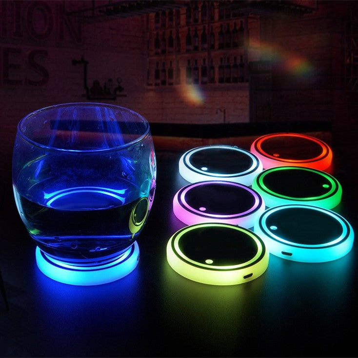 Amazing Colorful LED light Non-slip car coasters - My Store