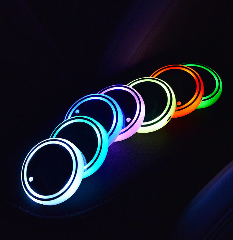 Amazing Colorful LED light Non-slip car coasters - My Store